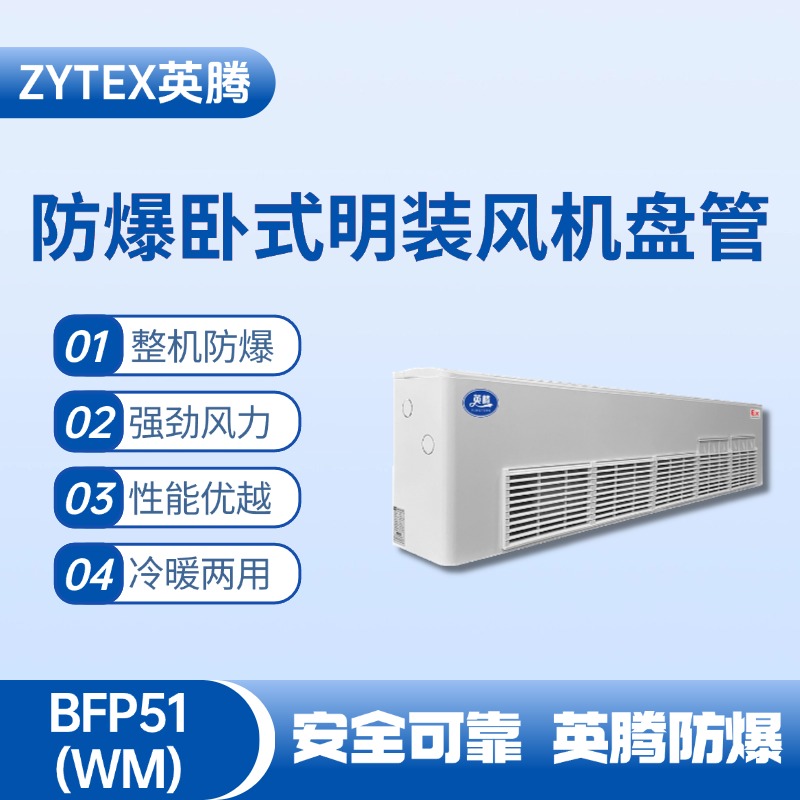 BFP51(WM) 臥式明裝防爆風機盤管 化工實驗室使用